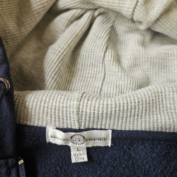 Bradford Exchange Military Hoodie Mens Large Navy Full Zip Flag USA Eagle - Picture 5 of 5